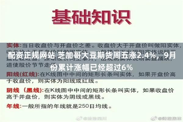 配资正规网站 芝加哥大豆期货周五涨2.4%，9月份累计涨幅已经超过6%