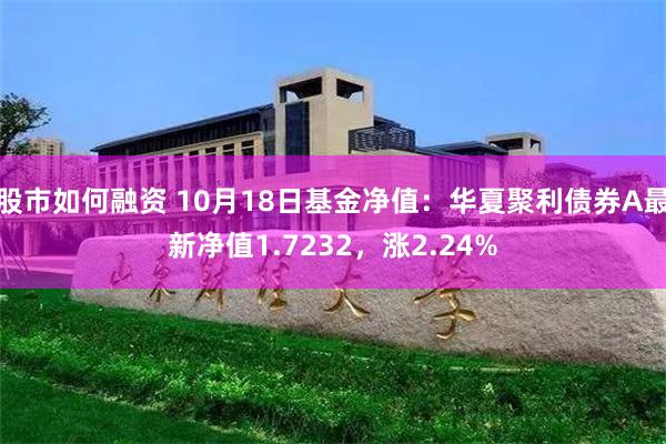 股市如何融资 10月18日基金净值：华夏聚利债券A最新净值1.7232，涨2.24%